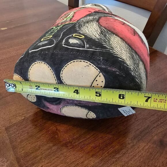 Vintage 15" Christmas Cat Doorstop The Toy Works Santa Paws Dorothy Dear Design - Picture 9 of 9